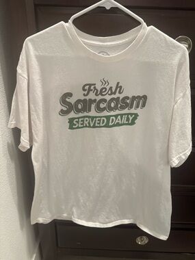 Fresh Sarcasm Short Sleeve Tee - White